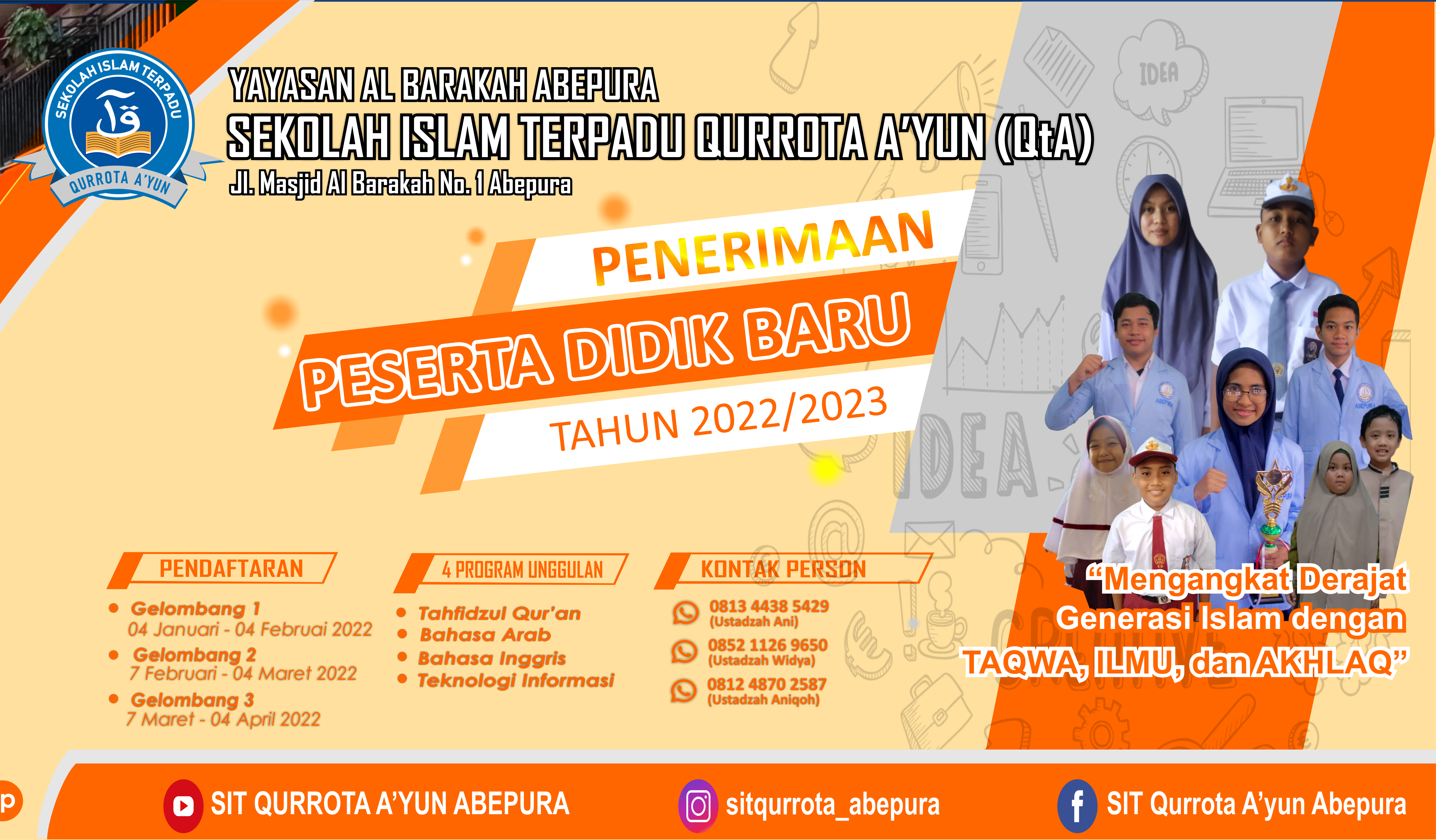 PENERIMAAN PESERTA DIDIK BARU TAHUN AJAR 2022/2023